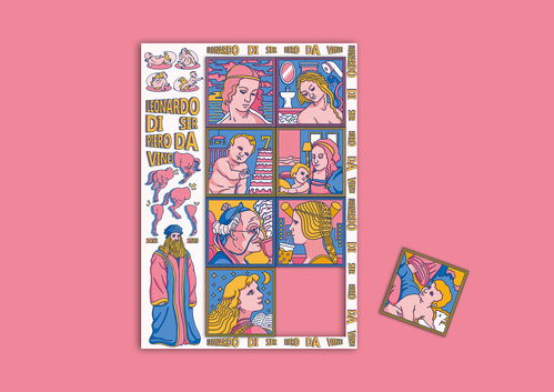 文藝復興大師達 芬奇主視覺及文創設計